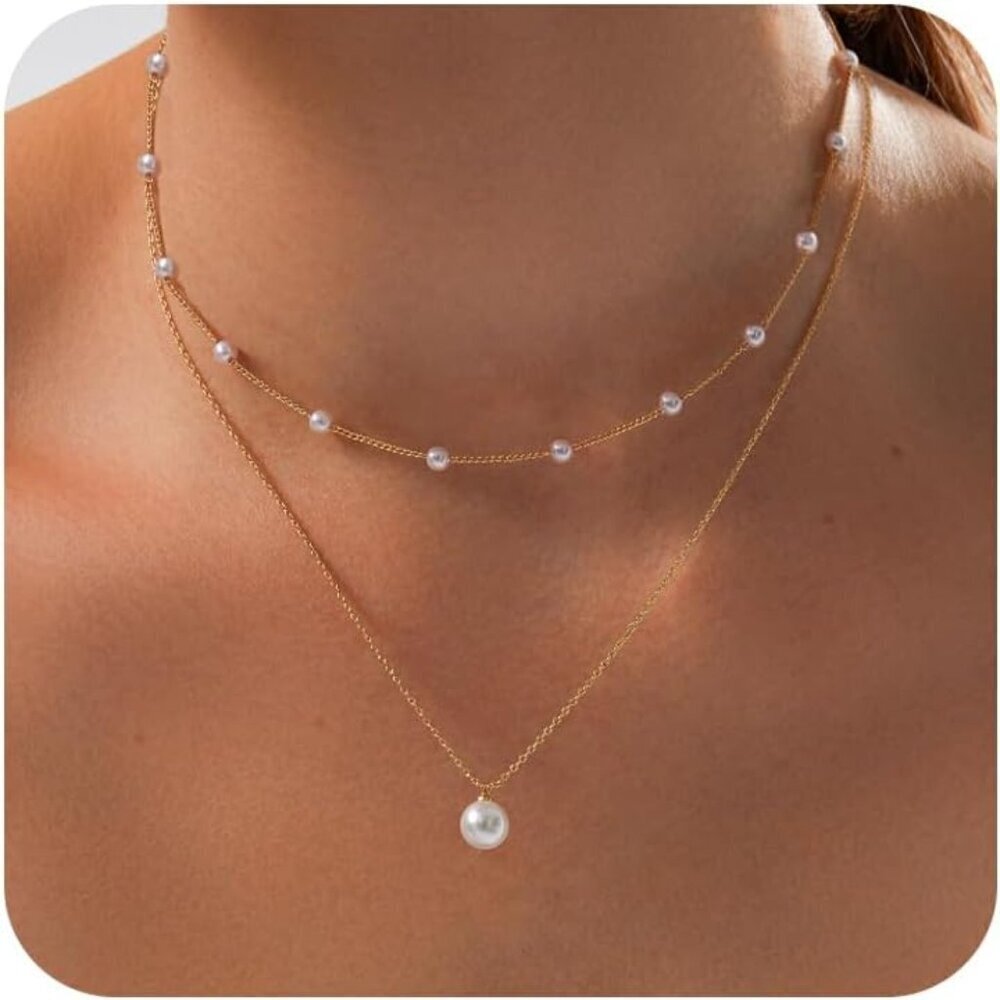 Jewelry Satellite Set Women Dainty Pearl Choker Earrings Bracelet Wedding Gift